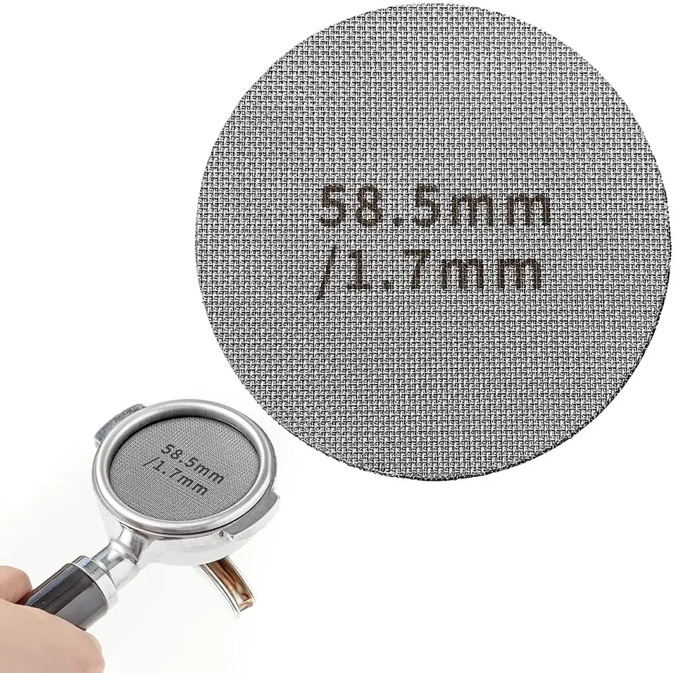 Reusable 49 51 53mm 150Micron 304 Stainless Steel Metal Mesh Coffee Filter Disc Espresso Portafilter Puck Screen