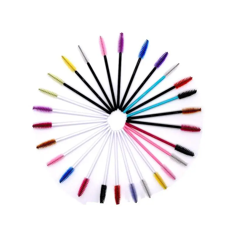 Custom color eyelash extension brush applicator micro disposable mascara wands