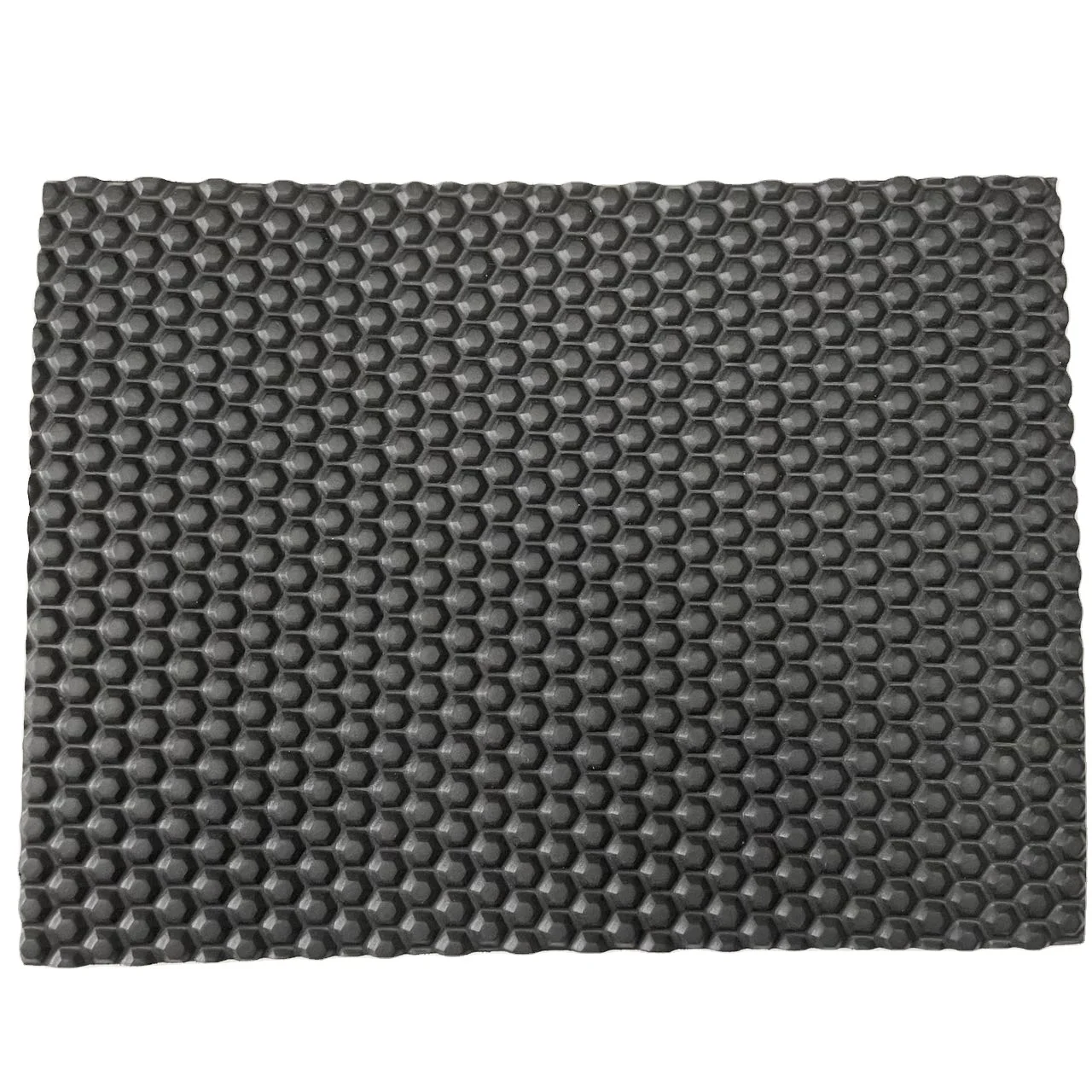 Hot sale eva pe foam outsole material sheets for slipper sole in stock honeycomb texture black 6mm green 3mm