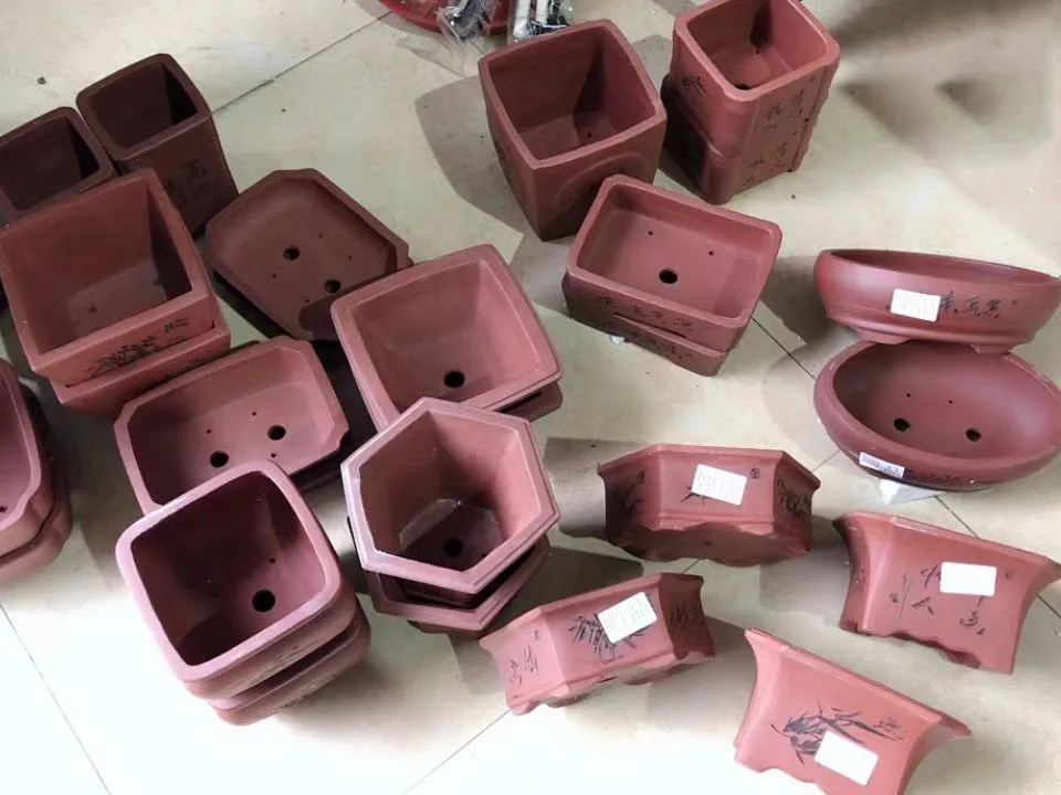 Creative New Traditional Ceramic Bonsai Pot, Chinese Yixing Bonsai Pot, Keramik flower pots planters, bonsai pots wholesalers