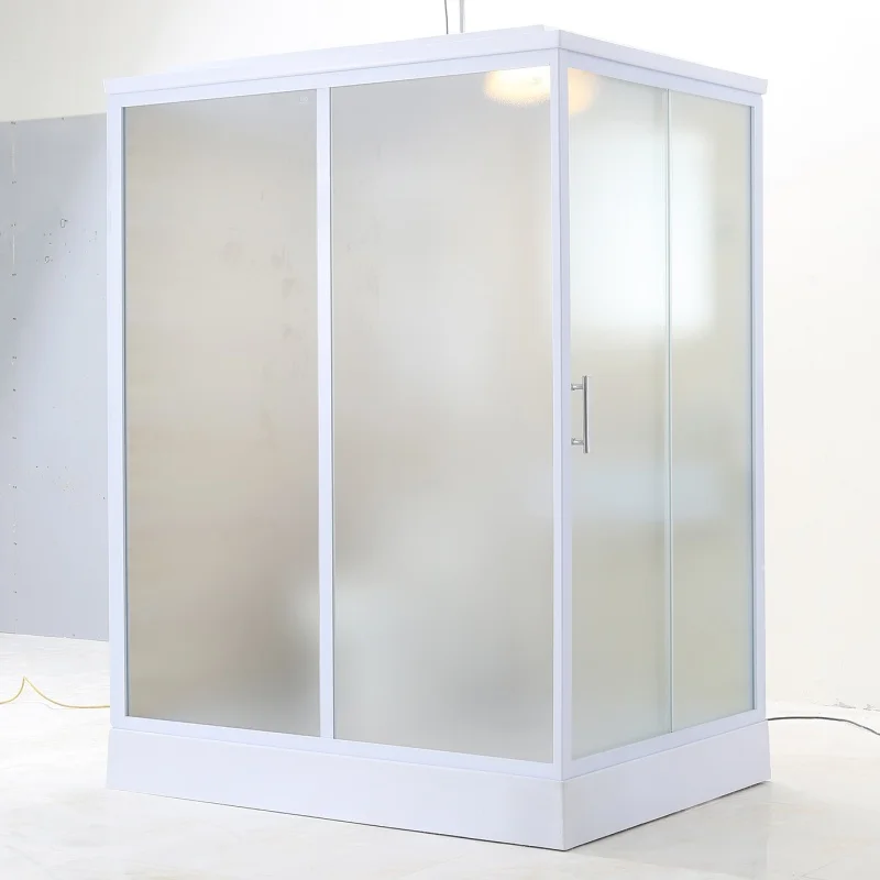 XNCP All-in-One Modern Compact Prefab Bathroom Unit Sliding Shower Enclosure Toilet Cubicle Dormitory Spaces Made Acrylic Tray