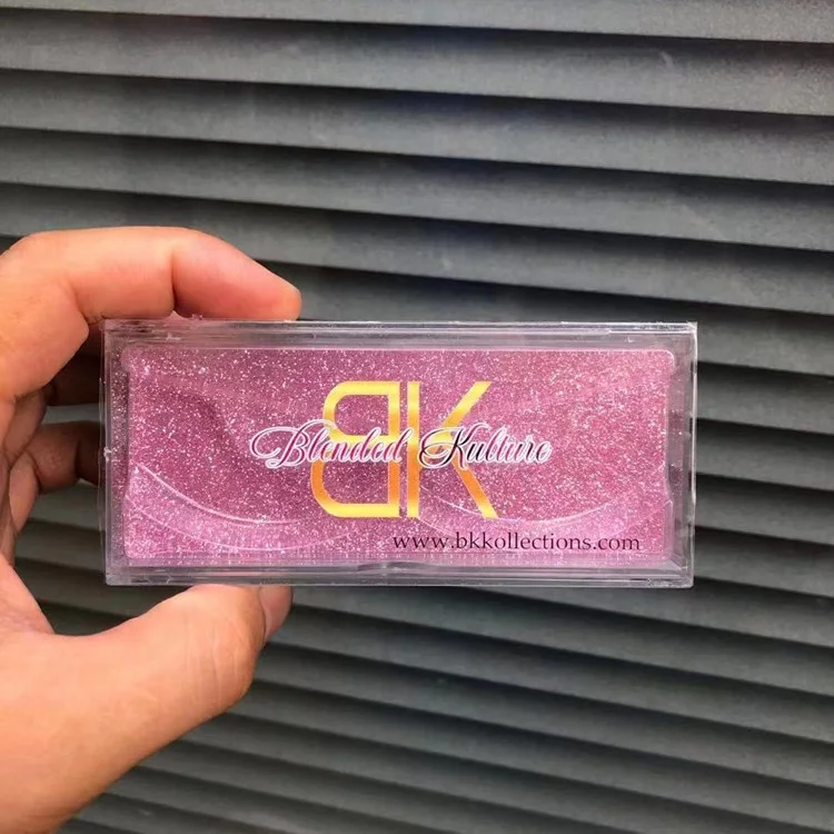 Private Label Custom Logo Empty Acrylic 3d Mink Eyelash Packaging Box Container Clear Lash box with Lash Trays