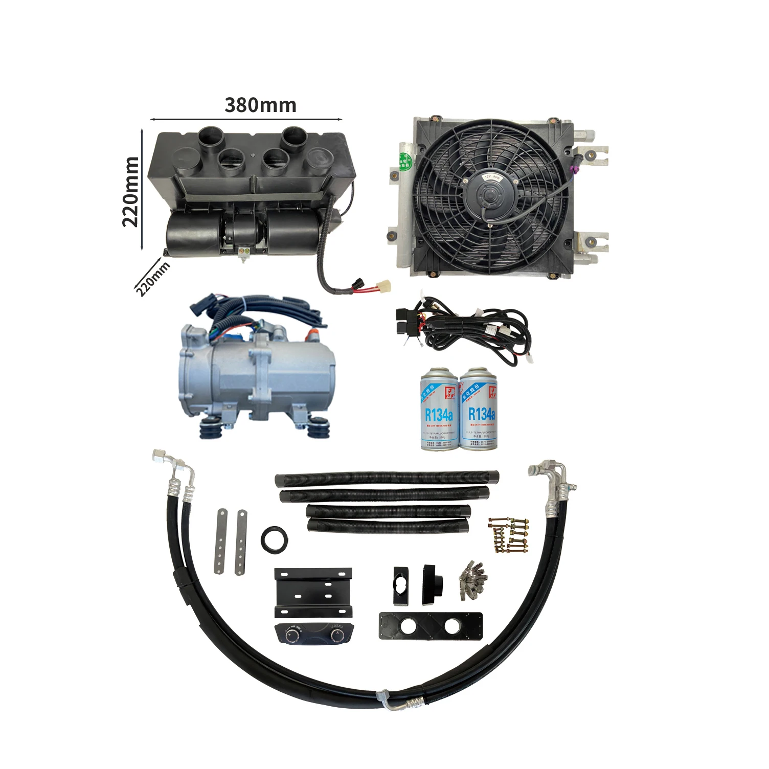 portable car air conditioner 12v for electric cargo tricycle