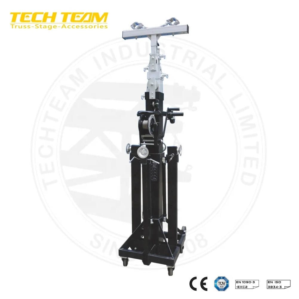 Hot sale 6.5m exhibition booth portable telescopic lifting truss lifting tower for Wedding decoration