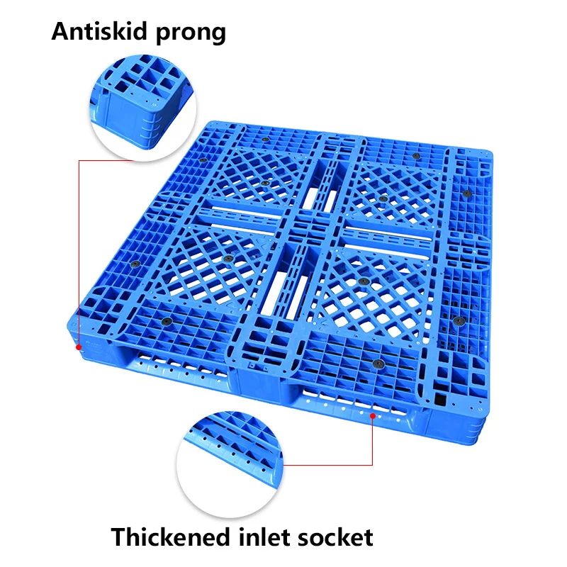 wholesale Pallet Prices1300x1100 Cheap Single Face Plastic Blue Style hdpe china Euro Plastic pallet for sale
