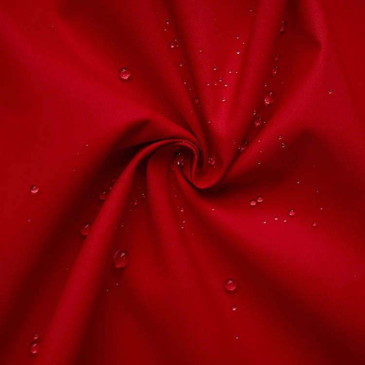 taslan woven dyed water repellent fabric 100% polyester for garments clothing jacket brand supplier factory customized
