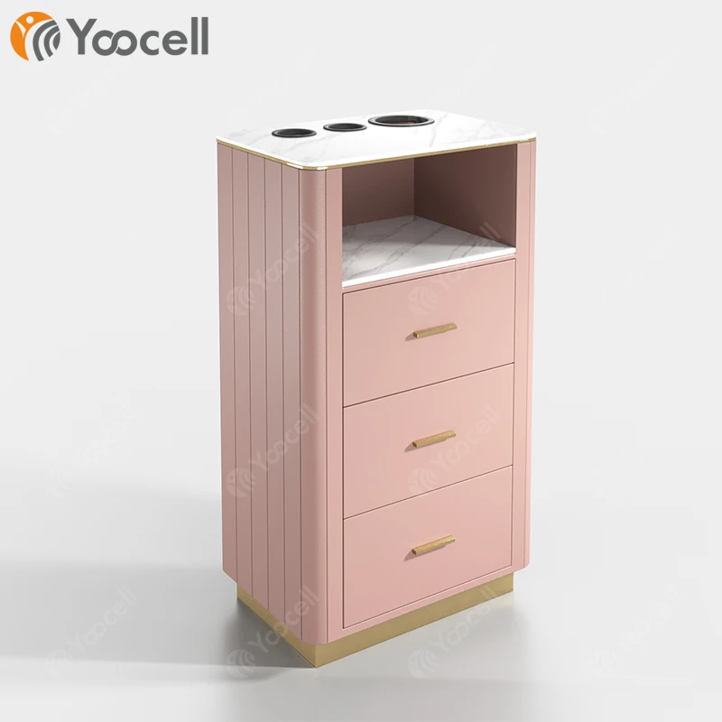 Yoocell home service salon trolley bag trolley beauty salon equipment classic luxury trolley gold for beauty salon