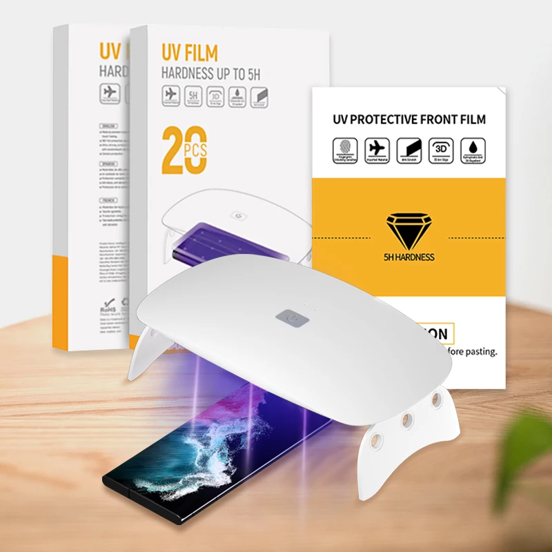 Vimshi Factory Anti Scratch Hd 120*180Mm 20Pcs/Box Mobile Phone Uv 0.23Mm Curing Hydrogel Film Screen Protector for iPhone 13