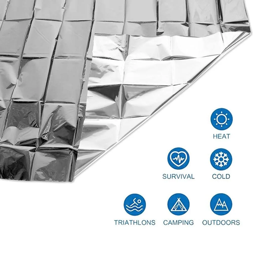 Hot Sale Waterproof Emergency Foil Blanket Reusable Emergency Blanket Poncho