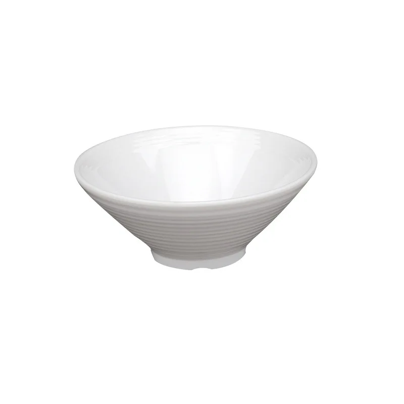 Large Japanese Style Tableware Beef Noodle White Plastic Melamine 30/ 45oz Ramen Bowl For Restaurant Soup and Noodle