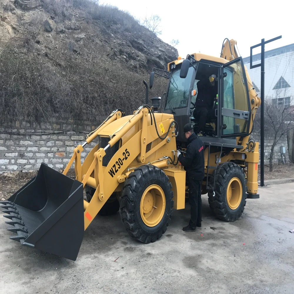 Price CE China SHANTUI 7.6T SBH388 75KW Mini Front End Backhoe Loaders for Sale
