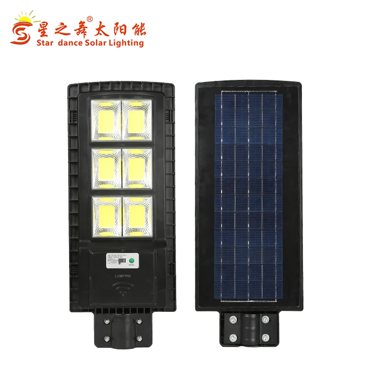  Интегрированный водонепроницаемый уличный светодиодный солнечный садовый светильник с датчиком движения ABS Ip66 30 Вт 60 90 120