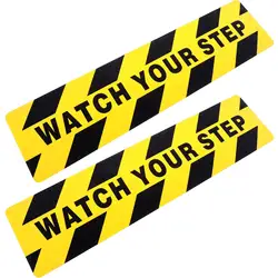 Conspicuous Auction Sign Labels Watch Step Warning Sticker Large Area Decals Stickers Floor Notice Adhesive Tape