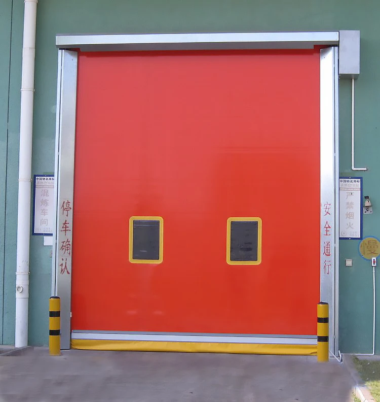 Industrial High Speed Roller Shutter Doors Zipper Lock Structure Fast Door PVC Fast Door