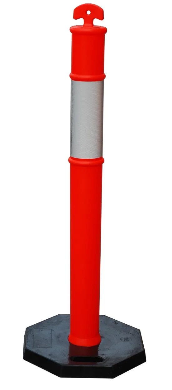 Chixin T-Top Traffic Delineator Post Flexible Plastic Bollards