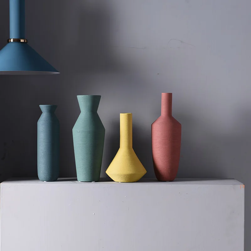  Лидер продаж аксессуары для домашнего декора керамические вазы Morandi Nordic украшения дома отеля и
