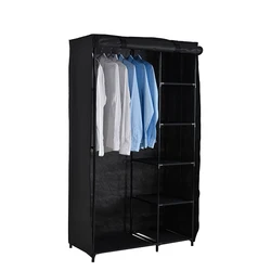 2019 Cheap Promotion Wholesale Non-Woven Bedroom Wardrobe Furniture Mobile Wardrobe