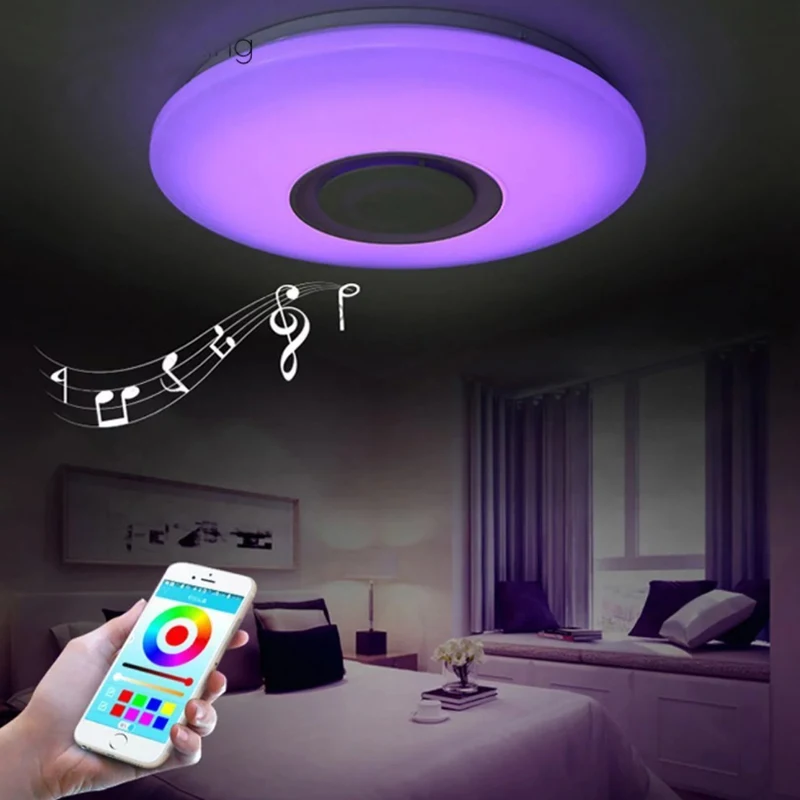 
High quality Modern Smart LED ceiling lamp intelligent control colorful living room bedroom Intelligent led ceiling light 