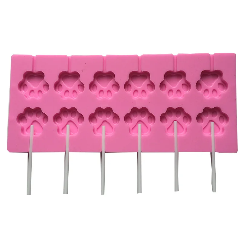 2 cat claw silicone lollipop mold  crystal wave plate Candy Mold chocolate chip mold