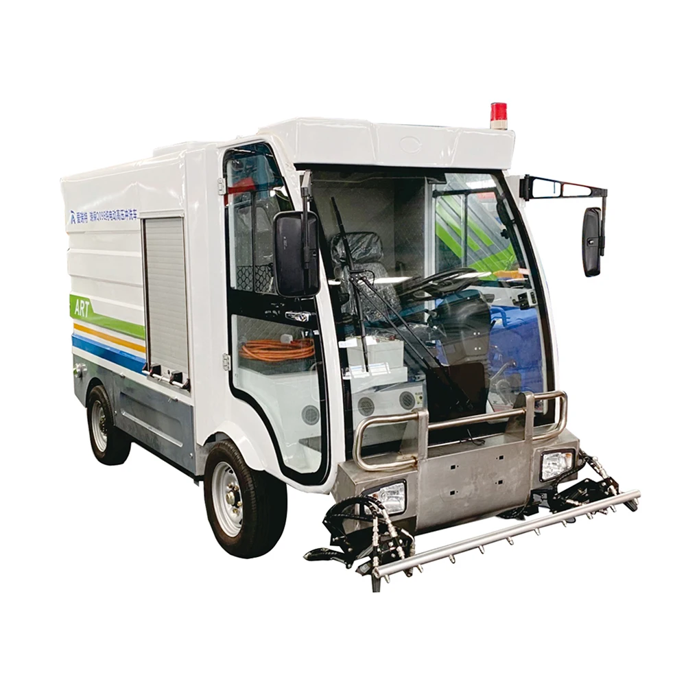 Четырехколесный Электрический гигиенический грузовик, моющийся автомобиль высокого давления