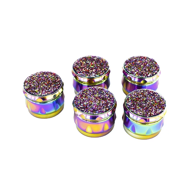 
WX84 New smoke mill manufacturers direct sales diameter 52MM tower zinc alloy weed grinder herb 