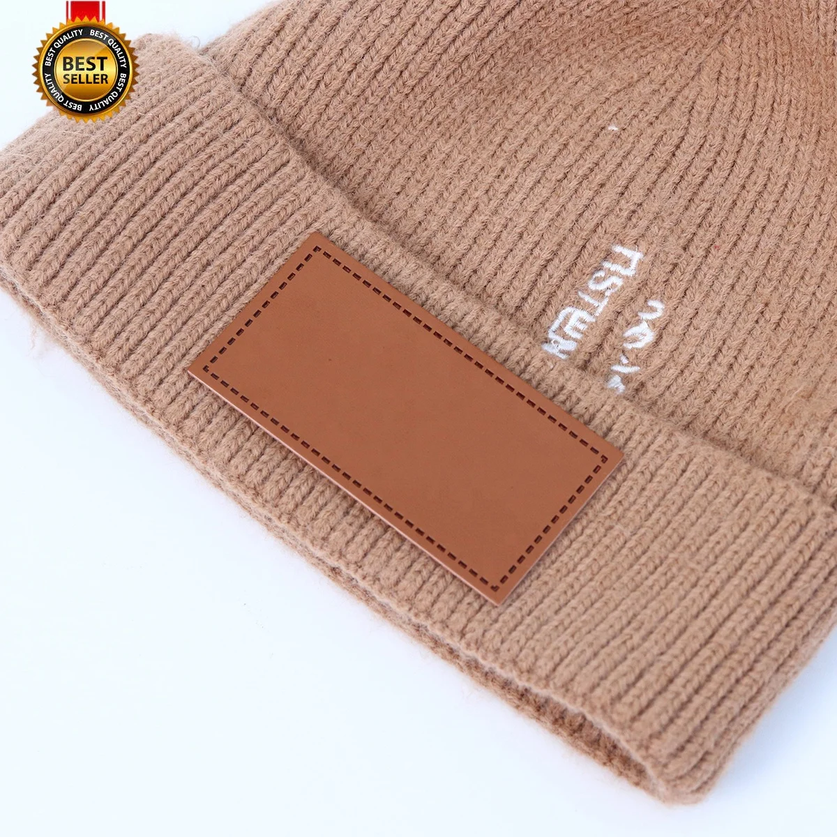 Self Adhesive Backing Custom Iron on Pu Leather Patches Blank for Hats Jeans 2x3 Size Genuine Label