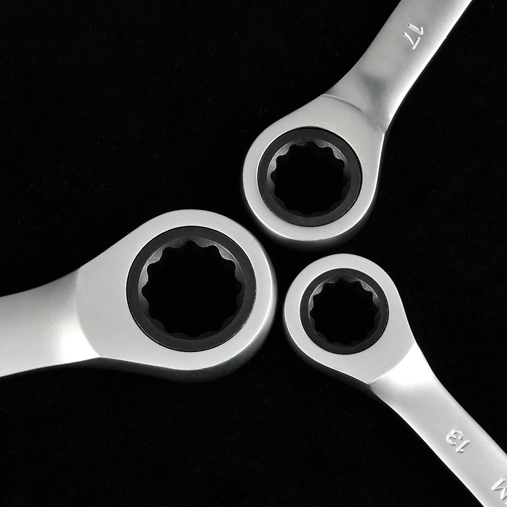 21mm combination craftsman ratcheting wrench combination set double sided 72-tooth C45 Carbon Steel Spanner kit 72 teeth