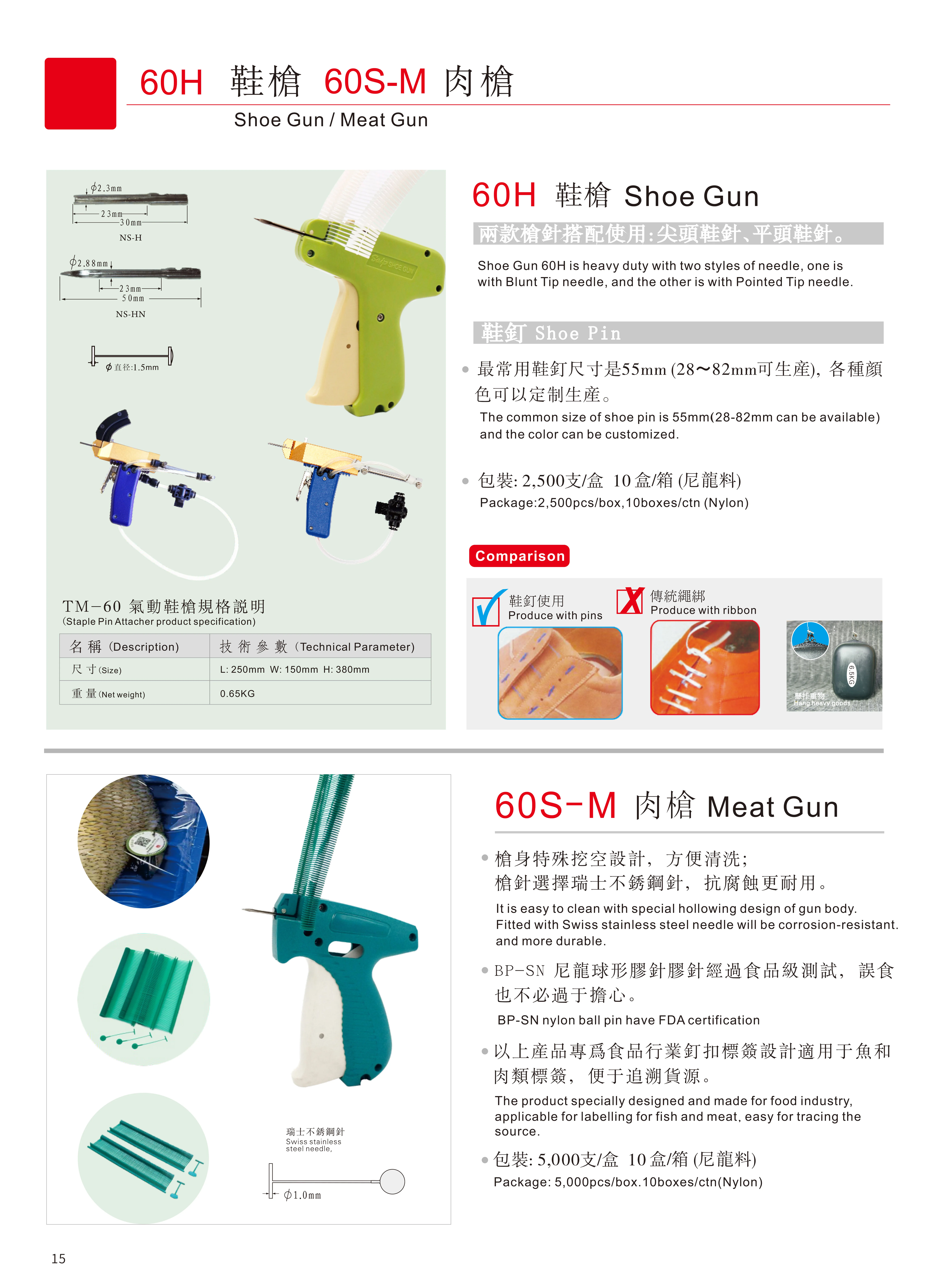 SAGA standard meat gun 60S-M