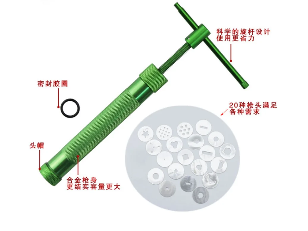 Hot Sales Cake Decoration Sugar Paste Clay Extruder Metal Cookie Press For Clay Craft