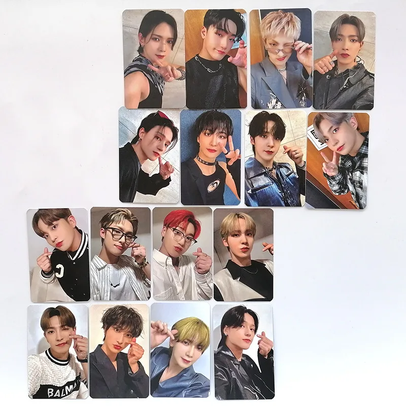8Pcs/Set Kpop ATEEZ THE WORLD EP.2: OUTLAW Album Exslusive Selfie Photocards List San Seonghwa Mingi Lomo Cards ATINY Collection