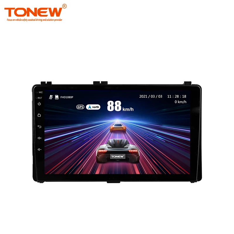 Tonew Android 10 Автомобильный GPS мультимедийный плеер для Toyota Corolla Auris 2017 с двойным объективом видеорегистратор Wifi с монитором парковки