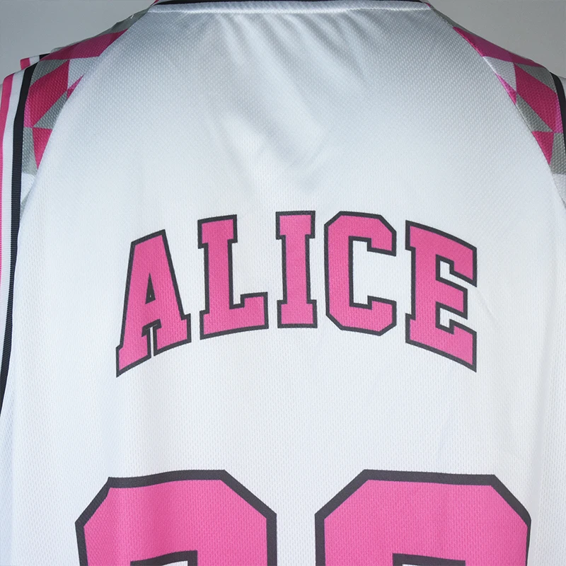 OEM blank sublimation mesh basketball jersey basketball jersey uniform design color White