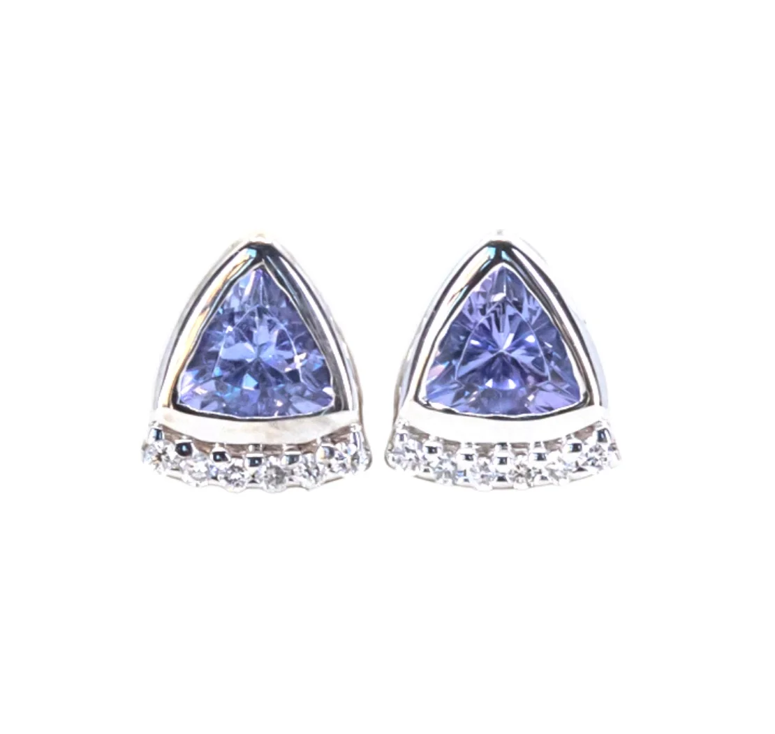 Laodun New Arrival S925 Stud Earring Minimalist Anniversary Luxury Pretty Customized CZ 18K Sterling Silver Earring
