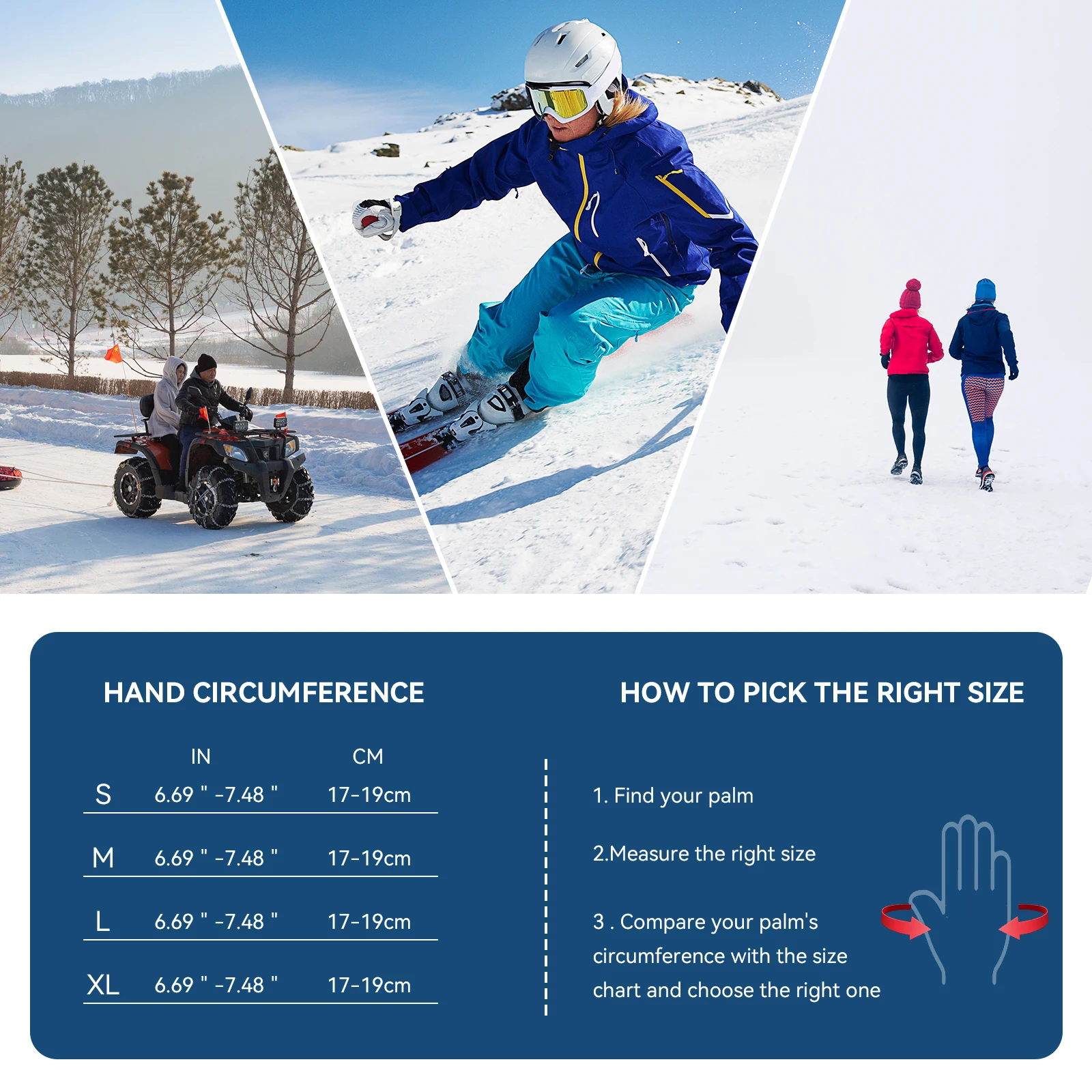 Amazon hot sales winter outdoor sport gloves Touch Screen thermal cycling running winter gloves