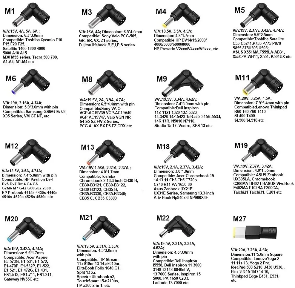 Universal 100W DC Car Charger Power Adapter FOR Dell Hp Toshiba Sony and Acer Laptop Notebook Computer
