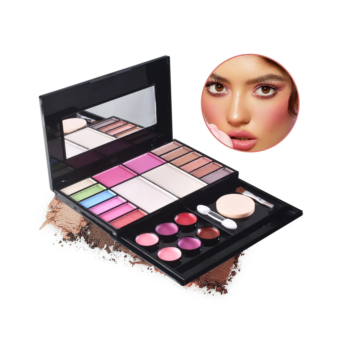 TYA Makeup Kit blush 22 color pearl eye shadow plate makeup concealer nude lipstick powder set