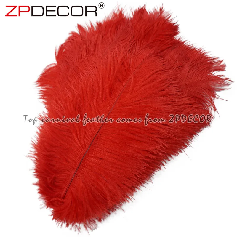 ZPDECOR Wholesale Cheap Size 30-35 cm Mix Colors Ostrich Feathers for DIY Design
