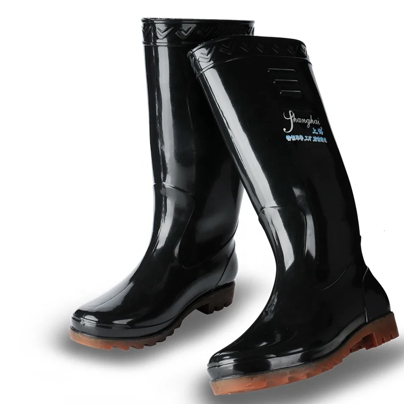 
Waterproof Design Your Own for Man Boots Custom Logo Glitter Pvc Long Rubber Men Rain Shoes 