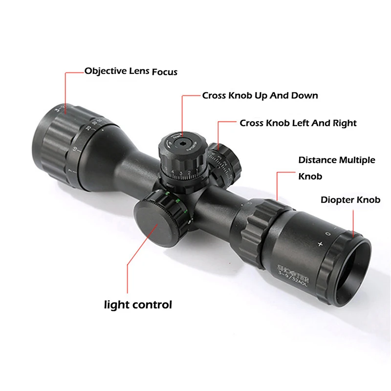 GZ1-0346 Tactical scope mount sight ST 3-9X32 AOE hunting scopes