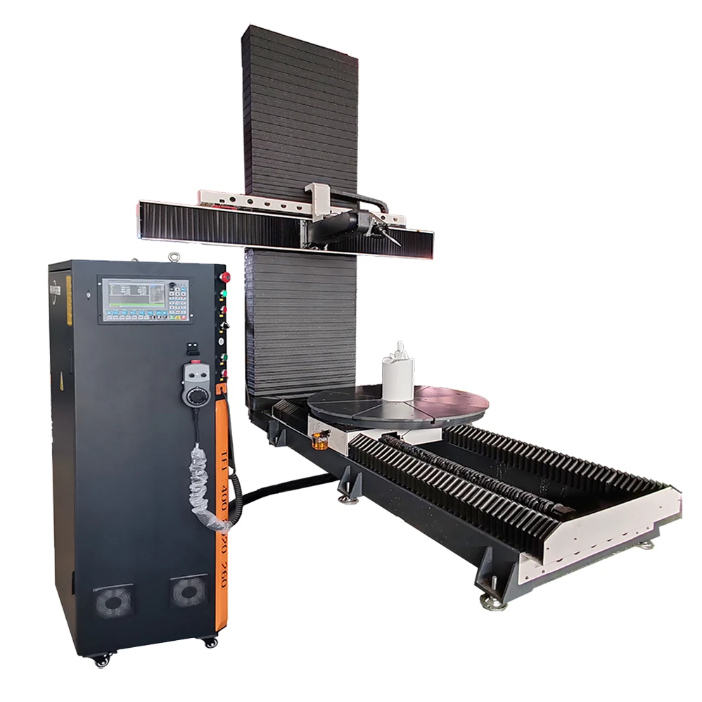 Rongchi vertical cnc 5 axis linkage atc machining center vertical cnc milling center rotating table
