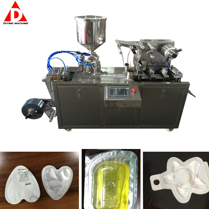 Most Popular Oliver oil, Margarine,Ketchup,Candy,Syringes, Hardware Blister Filling Sealing Packing Machine