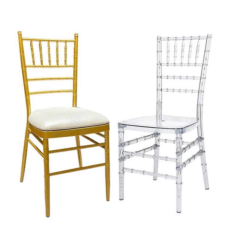 wholesale stackable wedding cheap acrylic tiffany wedding clear resin chiavari Napoleon chairs for sales