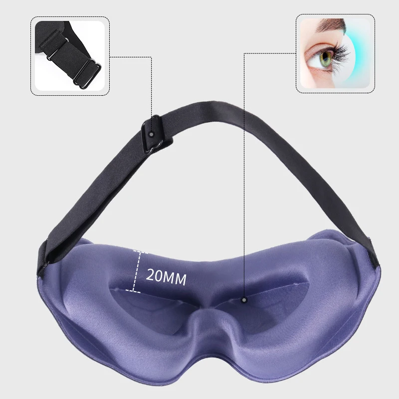 Customized 3D Memory Foam Sleeping Eye Mask Blindfold Sleep Eye Cover Light Weighted