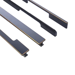 aluminum brass modern cabinet door handle for cabinets kitchen