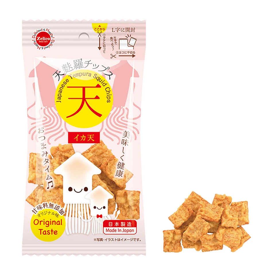 
Japan delicious tempura crisps chips bento squid seafood snack 