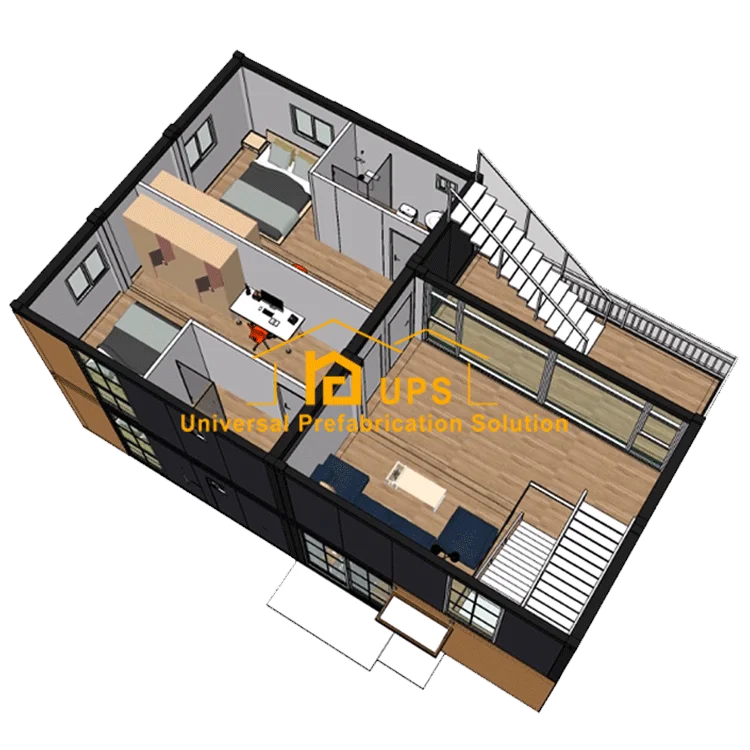 2020 Factory price prefabricated house,long life premade house and safety container houses