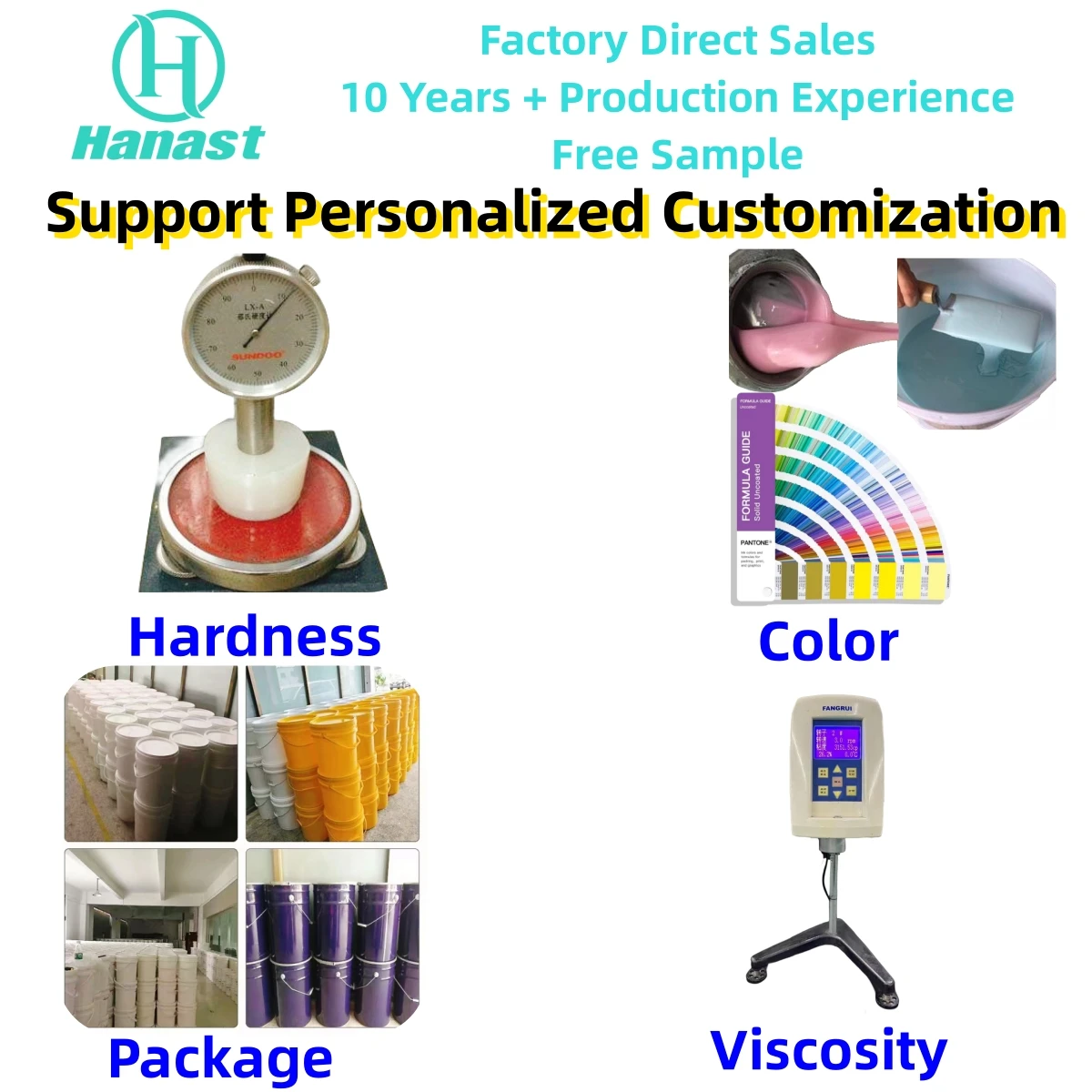 2024 Hot Sale Low Shrinkage Mold Candle Wall Tiles Concrete Artificial Stone Plaster Tin Cure Rtv-2 Liquid Mold Silicone Rubber