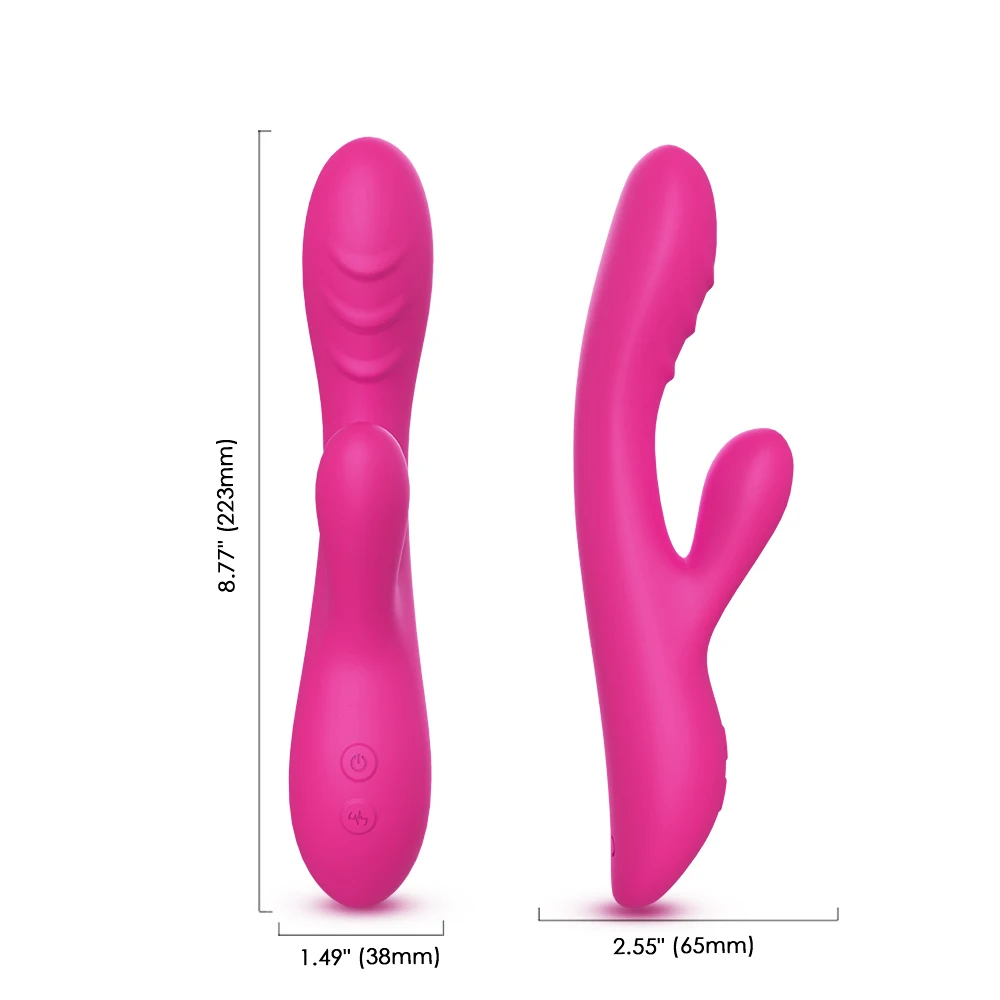 Luxury c-spot massage g-spot heating dildo rabbit silicone vibrator sex toy