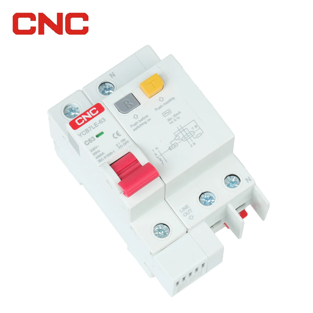 Elcb mcb mini earth leakage circuit breaker mccb rccb rcd rcbo 1P 2P 3P 4P