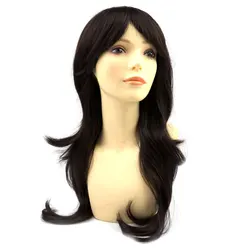 Long Wavy African American Synthetic Hair Purple Wig Heat Resistant Cosplay Synthetic Ladies wigs